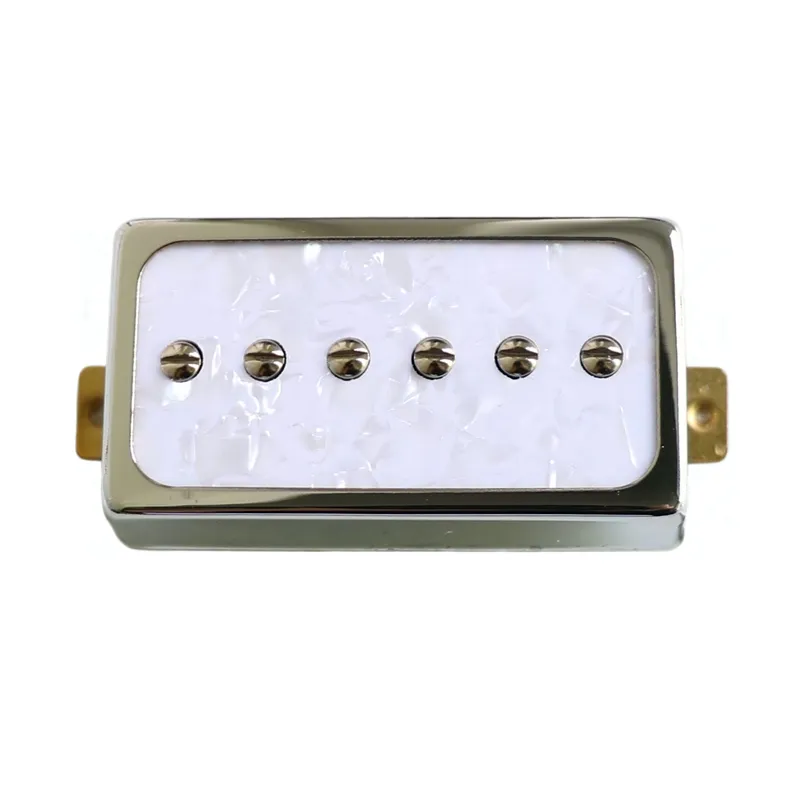 Donlis Pearloid Top Plate AlNiCo 5 P90 Humbucker Sized Lp Guitar Pickup with Single Coil Low Noise