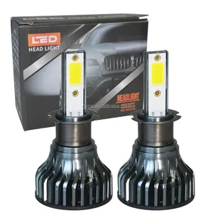 ไฟหน้า Led H3 F2 H3 K,อุปกรณ์เสริมไฟ LED COB 12V สำหรับรถยนต์ปี6000