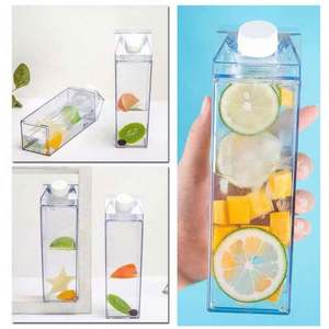 Gobelets en plastique classiques transparents pour boissons, bouteilles d'eau en acrylique, cartons de lait - Product Image 3
