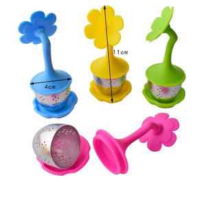 Infuseur à thé réutilisable, écologique et mignon, diffuseur de thé en vrac avec filtres, <span class=keywords><strong>accessoires</strong></span> de <span class=keywords><strong>cuisine</strong></span>, cadeaux de <span class=keywords><strong>cuisine</strong></span> - Product Image 2