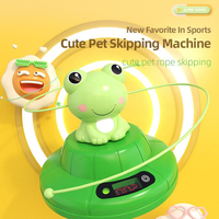 Machine à sauter à la corde pour animaux de compagnie – Corde à sauter intelligente pour enfants avec comptage automatique et télécommande, motifs grenouille et canard mignons