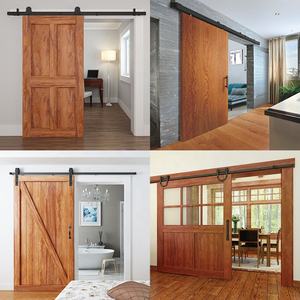 Porte intérieure de grange en bois avec balustrade au fond, pour maison, hôtel, offre spéciale, 2022 - Product Image 5