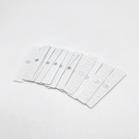 Étiquette en lin UHF thermoscellable, étiquette textile pour blanchisserie, étiquette RFID imperméable, 200 fois, étiquettes RFID en nylon UHF pour la gestion des lits