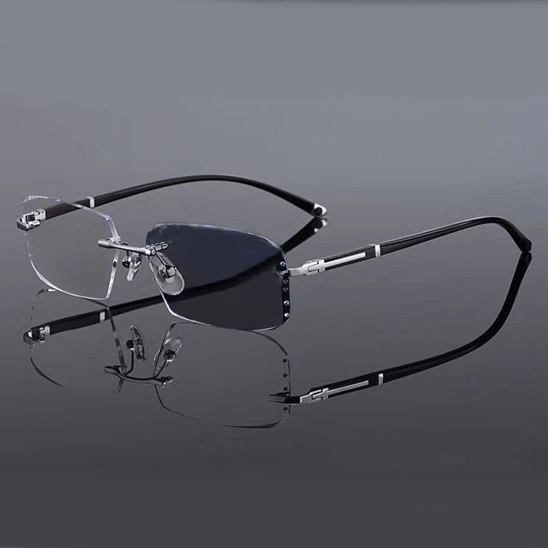 Luxury Unisex Full-Rim Square Resin Anti-Blue Light Color-Changing ...