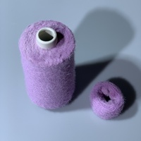 Edle Nylon-Nerz-Garne Anti-Pilling 4cm 8cm Lurex Silberdraht Gefärbtes Kristall-Strickmaschinen-Federgarn