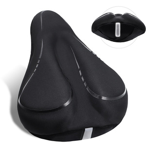 Funda de <span class=keywords><strong>Gel</strong></span> para asiento de <span class=keywords><strong>bicicleta</strong></span>, suave y ancha, cojín para <span class=keywords><strong>bicicleta</strong></span> estática, cubierta giratoria para <span class=keywords><strong>bicicleta</strong></span> de crucero, para mujeres y hombres - Product Image 1