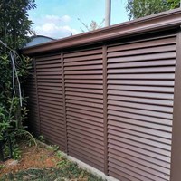 Panneau de clôture de jardin en aluminium découpé au laser sur mesure, style moderne classique, poteau de portail métallique, clôture décorative extérieure DIY