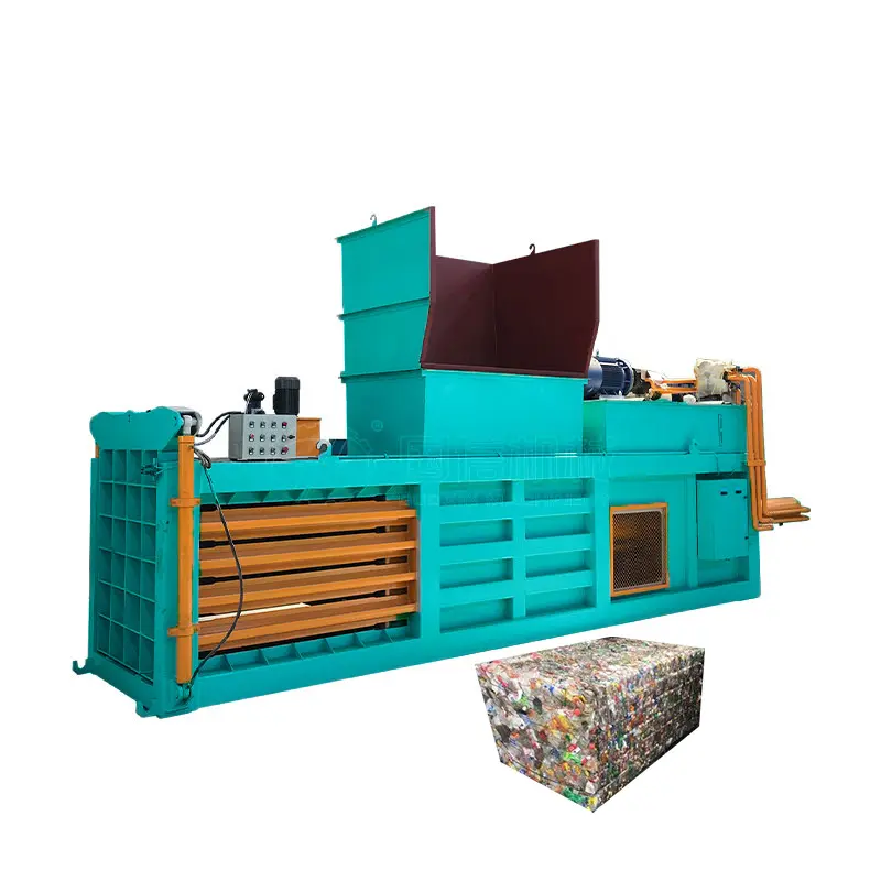 Good quality hydraulic baling press baler machine for scrap metal tyre plastic bottle waste clothes baling machine for sale