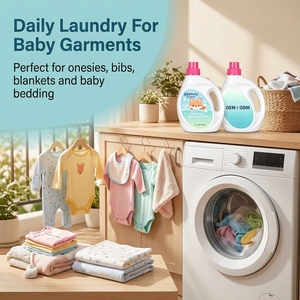 Etichetta privata 2L senza germi neonata lavare il bucato liquido di alta qualità <span class=keywords><strong>detersivo</strong></span> per bucato per uso domestico - Product Image 3