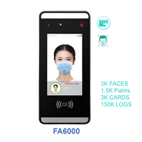 Système de contrôle d'accès par reconnaissance faciale avec TCP/IP/USB, lecteur de cartes RFID 125KHz, prise en charge ZKT, interphone vidéo FA6000/ID/VT