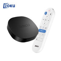 Boîtier TV Android 14 C5Ultra Quad Core 2 Go RAM 16 Go ROM 4K avec Wi-Fi 6 pour prise en charge multilingue 5.4 et télécommande à commande vocale