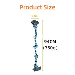 Interaktif köpek oyuncak büyük pamuk halat Tugger 5-Section büküm Chew oyuncak klasik Pet Molar eğlenceli düğümlü halat oyuncak büyük köpekler için - Product Image 6