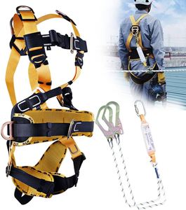Harnais de sécurité en polyester à 5 points pour tout le <span class=keywords><strong>corps</strong></span>, certifié CE, ceinture de protection contre les chutes, anneau en D en aluminium, résistance à la rupture de 1500 kg, 150 kg - Product Image 4