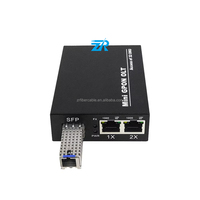 2GE Micro GPON OLT Micro Embedded Mini OLT GPON Stick 32 ONU Mini OLT GPON 1 PON Peralatan Serat Optik Single Port Mini OLT