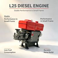 Moteur diesel monocylindre quatre temps refroidi par eau L25, alimentation directe usine, pour véhicule de transport agricole