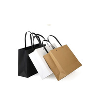 Vente de gros Sacs en papier kraft avec poignées, logo personnalisé, Style rétro, Sacs à provisions pour l'emballage de bougies