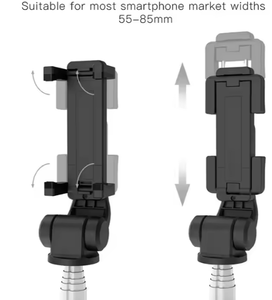 Trépied perche à <span class=keywords><strong>selfie</strong></span> sans fil 3-en-1 certifié CE ROHS FCC <span class=keywords><strong>L01s</strong></span> pour télécommande de smartphones iPhone et Samsung - Product Image 4