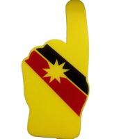 Gants de supporters en mousse EVA/éponge avec logo personnalisé, doigts en mousse pour encourager