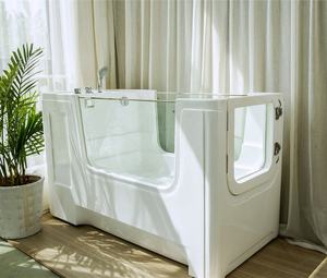 Moderne freistehende rechteckige automatische Hunde bades tation Ozon blase Pet Spa Drainer Massage funktion Fabrik preis für - Product Image 1