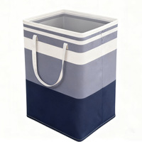 Panier à linge pliable en tissu 30x40x60cm, panier de rangement pour vêtements sales, pour chambre à coucher, salle de bain, balcon et chambre d'enfant