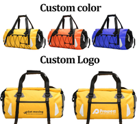 40L Outdoor Sports Camping Storage Travel Duffel Bag New Stylish Roll Top PVC Dry Bags Waterproof Backpack for Outdoor Travel