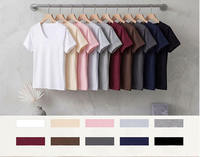 Nouveau T-shirt décontracté pour femme, collection été 2026, col rond, manches courtes, couleur unie, haut basique