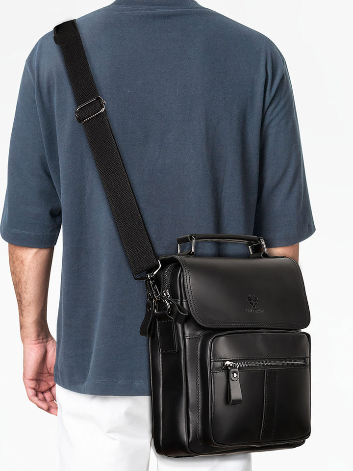 HUMERPAUL Vintage Waterproof Leather Crossbody Bag product view