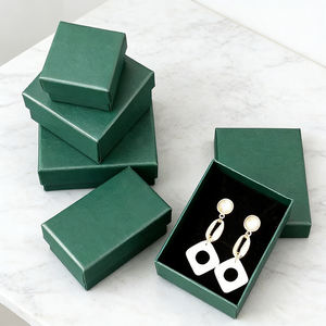 Scatole regalo personalizzate riciclabili per anelli, orecchini, bracciali, collane, orologi e gioielli, ideali per piccole imprese - Product Image 2