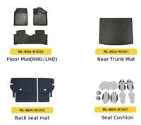 Kit de garnitures intérieures personnalisées aspect carbone ABS pour BYD Atto 3 Yuan Plus, accessoires de décoration automobile
