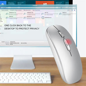 Silent Wireless <strong>Mouse</strong> 2.4GHz Rechargeable <strong>Mouse</strong> with 3 Adjustable DPI USB Receiver Quick Return Button <strong>for</strong> Laptop PC MacBook - Product Image 1