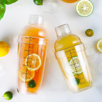 Bouteille shaker à cocktail en plastique PC écologique de 700 ml avec graduations pour jus de fruits, citron et thé – Vente en gros à prix réduit par Creation Factory