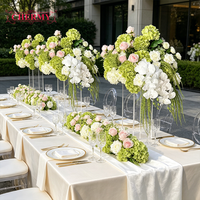 Centres de table artificiels rose et orange Dalian Chermy, grands vases pour arrangements floraux pour la décoration de mariage et de fête