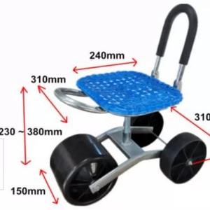 Champ Mobile siège légumes serre paresseux chariot plantation cueillette chariot chaise de travail rotatif réglable petit tabouret - Product Image 1