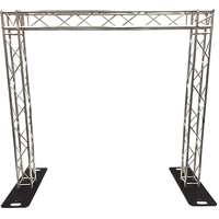 Nouveau treillis de scène en aluminium robuste pour écran LED, modèle No Global Door Pillar Truss, avec tête de dragon et éclairage carré, maintenant disponible sur le marché