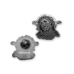 Low quantité minimale de commande broches porte-clé en émail doux avec jésus, la voie de la vérité, la vie, épingles rigides personnalisées en émail - Product Image 2