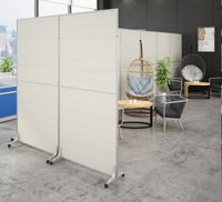 Cloisons de bureau pliables de style moderne Cloisons de séparation de pièce mobiles Cloison d'intimité Panneau d'écran mobile MDF/tissu/plexiglas