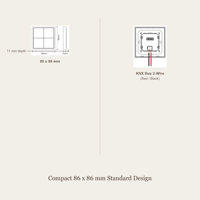 Interrupteur mural KNX 4 boutons 4 commandes avec contrôle de la lumière et application Smart Life pour usage domestique