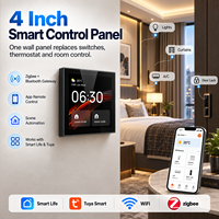 Panneau de commande intelligent de 4 pouces, écran tactile Tuya Smart Panel avec passerelle Alexa Zigbee pour l'automatisation de la maison intelligente et le contrôle mural