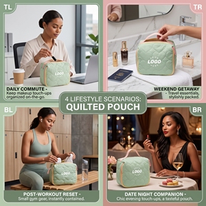 Borsa da Viaggio Portatile Super Carina Ispirata alla Nuova Versione Coreana, Grande Capacità, per Articoli da Toeletta, Borsa per il Trucco con Cerniera, alla Moda - Product Image 4