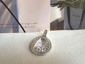 Collier pendentif homme bijoux religieux de haute qualité en argent sterling 925 Saint <span class=keywords><strong>Christopher</strong></span> - Product Image 6