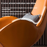 Chaise de détente au design moderne pour la chambre à coucher, excellente chaise pivotante à dossier haut orange personnalisée pour le salon