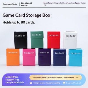 Caja de Almacenamiento con Tapa Abatible para Tarjetas Coleccionables de MTG, Pokémon y Deportes, Caja para Mazos de Tarjetas de Juego - Product Image 2