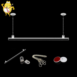 LAOHAMA Bán Hàng Trực Tiếp Từ Nhà Máy 50CM Giá Treo Biểu Ngữ Áp Phích Nhựa <span class=keywords><strong>PVC</strong></span> Trưng Bày Siêu Thị Cho Trần Nhà - Product Image 6