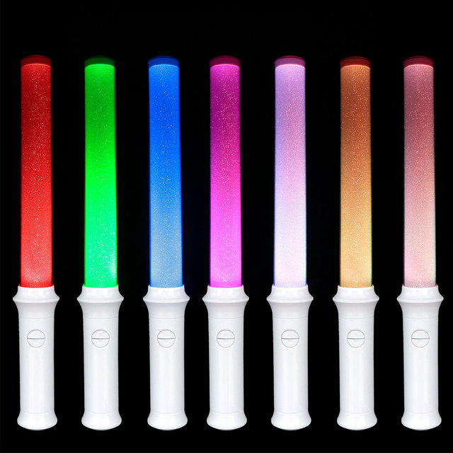 Custom Logo Concert Cheering 15 Color Changing LED Light Stick for Halloween Christmas Celebrations