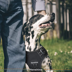 小型中型および大型犬用のハンドル付きの快適で安全なチョークフリーの調整可能なプルドッグハーネス - Product Image 4