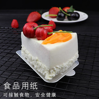 100 pièces Cupcake Dessert assiettes en papier rond Rectangle carré Triangle forme jetable MINI planches à gâteaux blanches