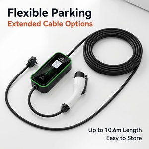Cargador Portátil de CA para Vehículos Eléctricos de 3.5KW con Corriente Ajustable, Protección contra Fugas, Enchufe Tipo A, Informe FCC - Product Image 1