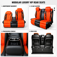 Banc en cuir 3 places CTZY262D4 avec réglage indépendant du dossier pour modification de la rangée arrière de fourgonnette V Class W447 V250 V260 V300