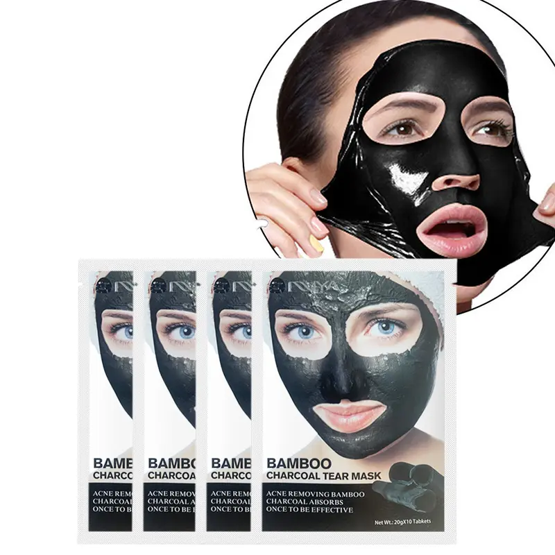 Mitesserentferner Porenbekämpfung Hautreinigungs-Gesichtsmaske Reinigungs-Bambus-Lichterholz-Peel-Off-Gesichtsmaske