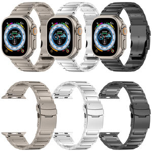 <span class=keywords><strong>Bracelet</strong></span> Skinny en acier inoxydable 007 perles de titane de riz 18mm <span class=keywords><strong>Bracelet</strong></span> de montre pour <span class=keywords><strong>Omega</strong></span> Apple s Rie 8 5711 - Product Image 3